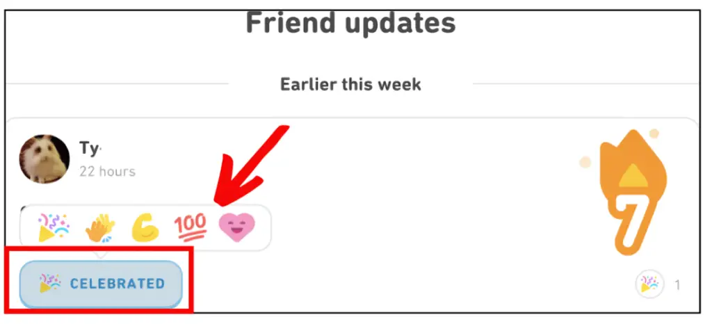 Congratulate Friends on Duolingo