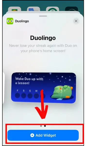 Add Duolingo Widget On iOS