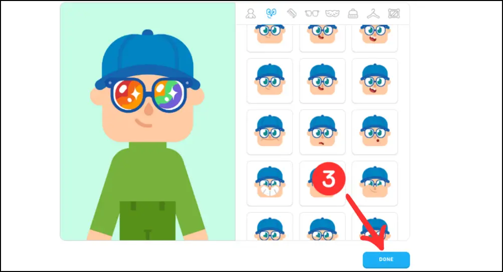 Make an Avatar on Duolingo on PC