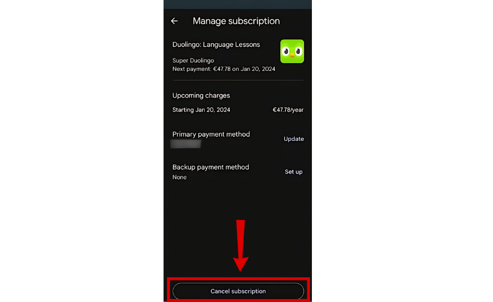 Finish in Google Play